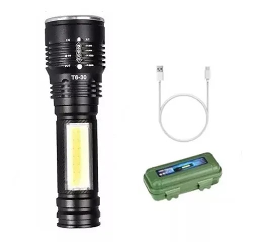 Miniatura 4 de Linterna Tactica Led Recarg Cree T6 Usb